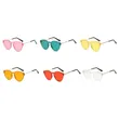 Candy Color Sunglasses Metal Arms