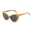 Cateye Zebra Wood Sunglasses