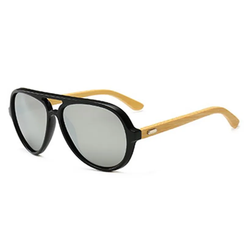 Classical Bamboo Arm Sunglasses