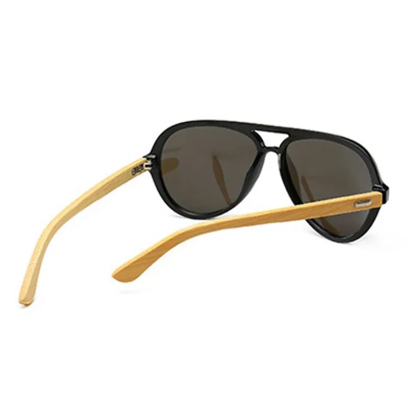 Classical Bamboo Arm Sunglasses