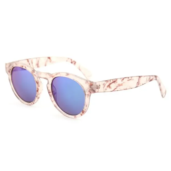 Clear Frame Blue Lens Sunglasses
