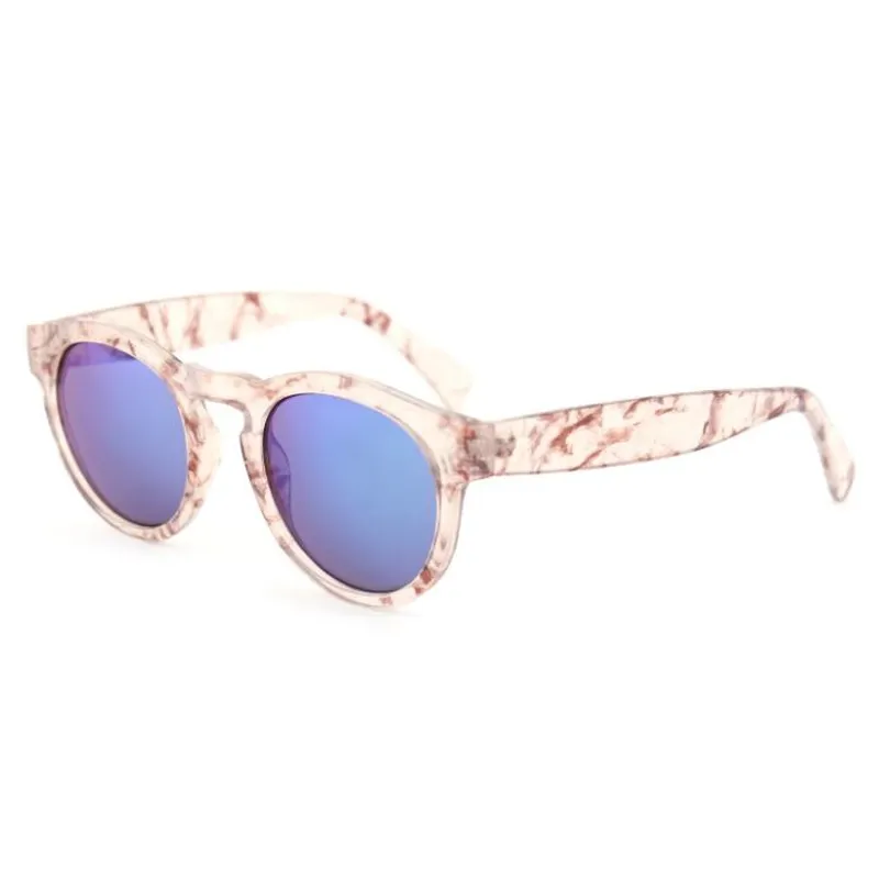 Clear Frame Blue Lens Sunglasses