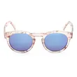 Clear Frame Blue Lens Sunglasses