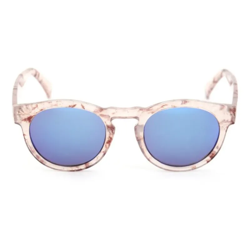 Clear Frame Blue Lens Sunglasses