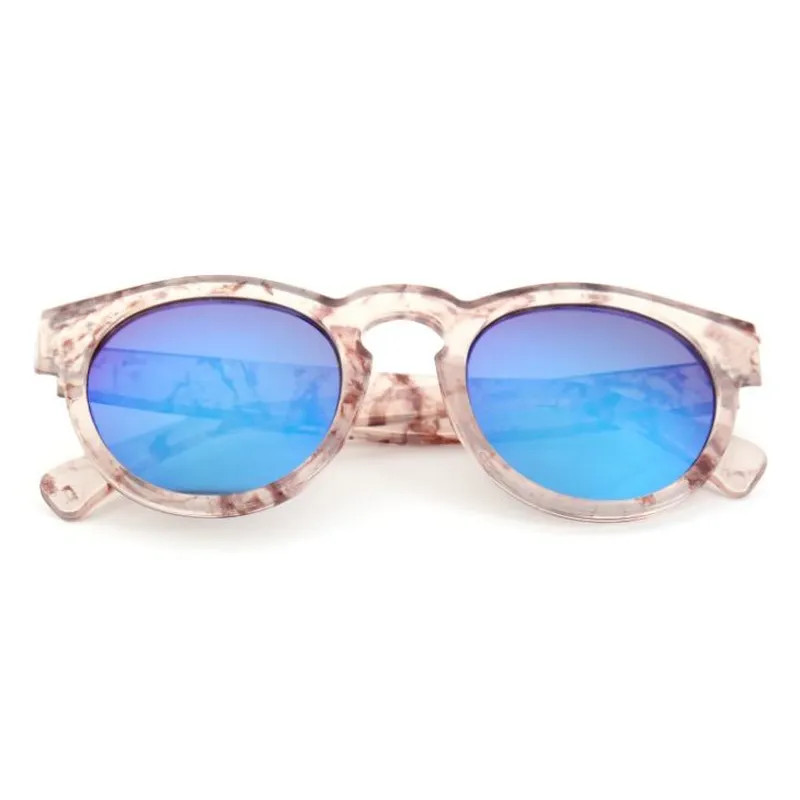 Clear Frame Blue Lens Sunglasses