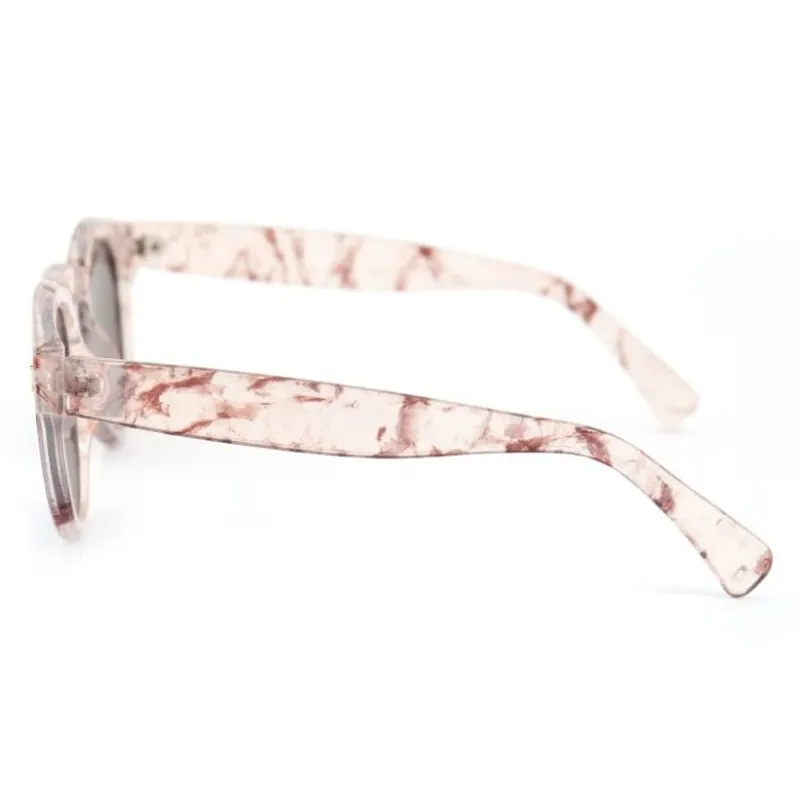 Clear Frame Blue Lens Sunglasses