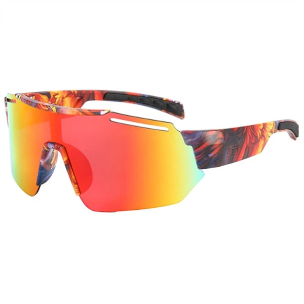 Colorful Mirror Lens Sport Glasses Custom Logo