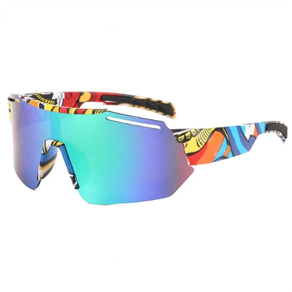 Colorful Mirror Lens Sport Glasses Custom Logo