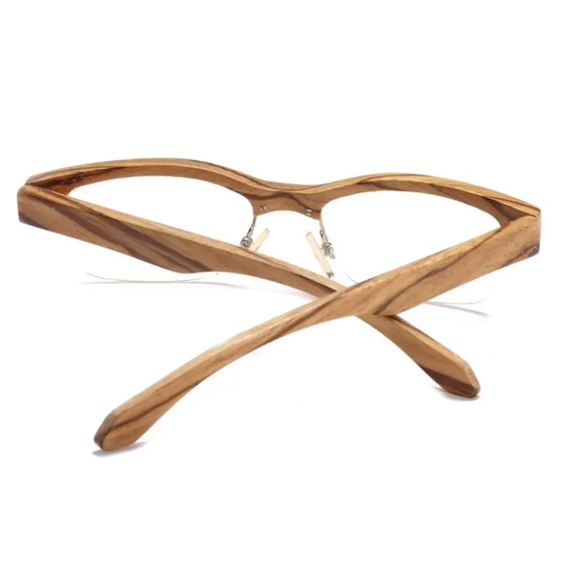 Computer Reading Wood Glasses