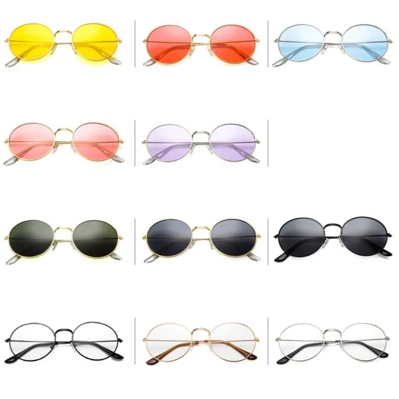 Customized Logo Promotion Round Metal Sunglasses
