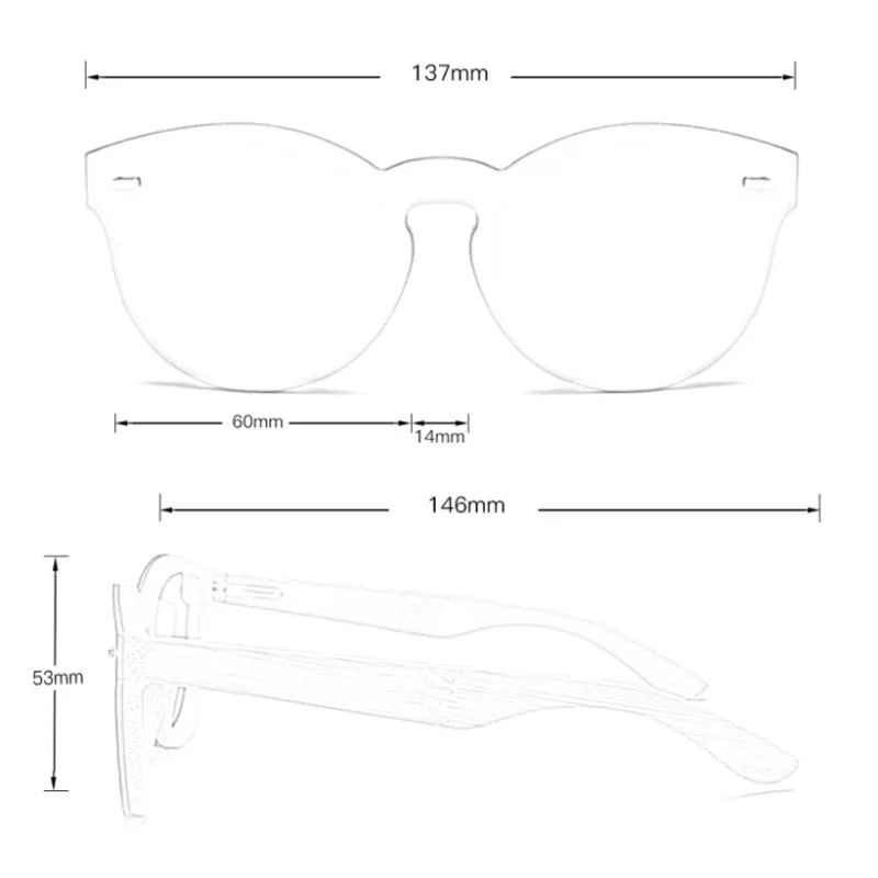 Designer Bamboo Sunglasses