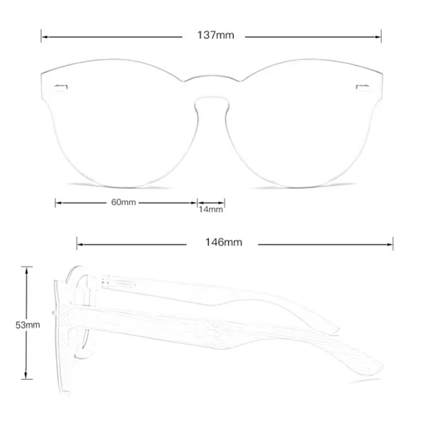 Designer Bamboo Sunglasses