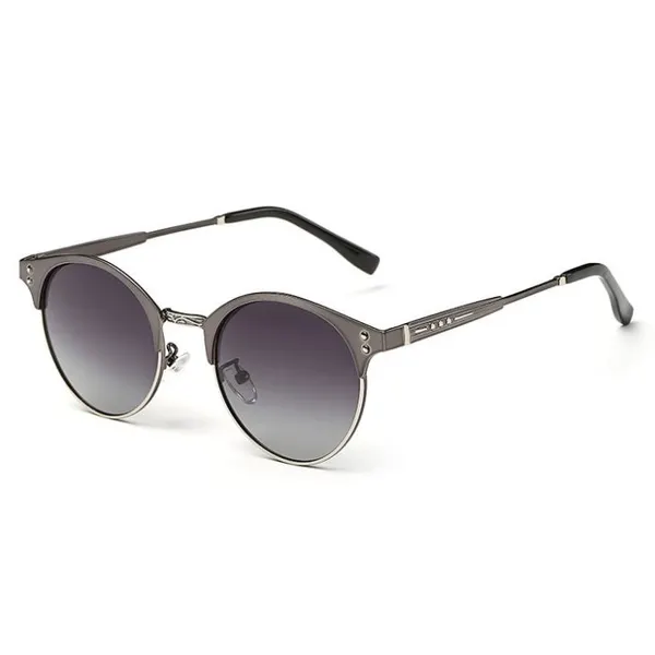 Designer Half Frame Polarized Sunglasses