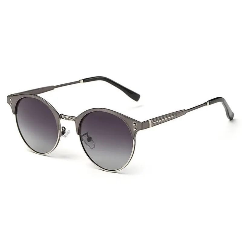 Designer Half Frame Polarized Sunglasses