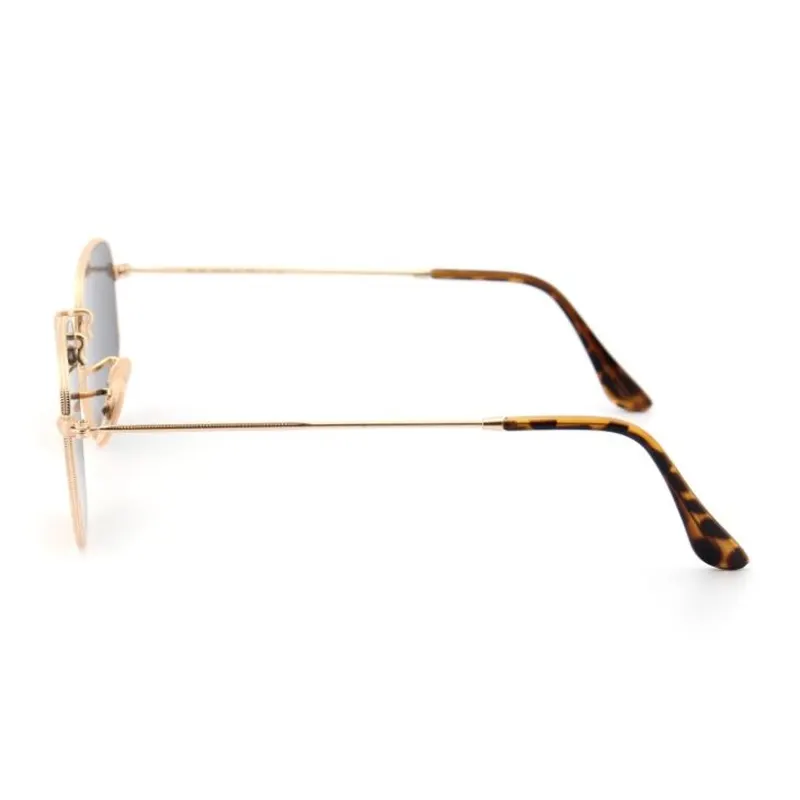 Designer Sunglasses Red Lens Metal Frame