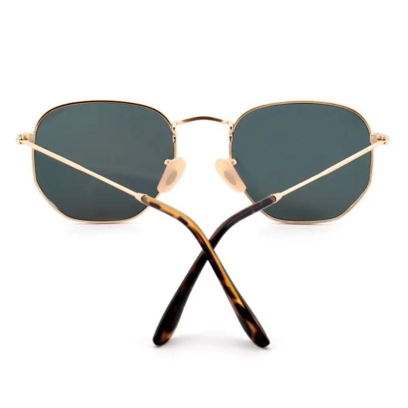 Designer Sunglasses Red Lens Metal Frame