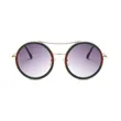 Double Bridge Round Sunglasses
