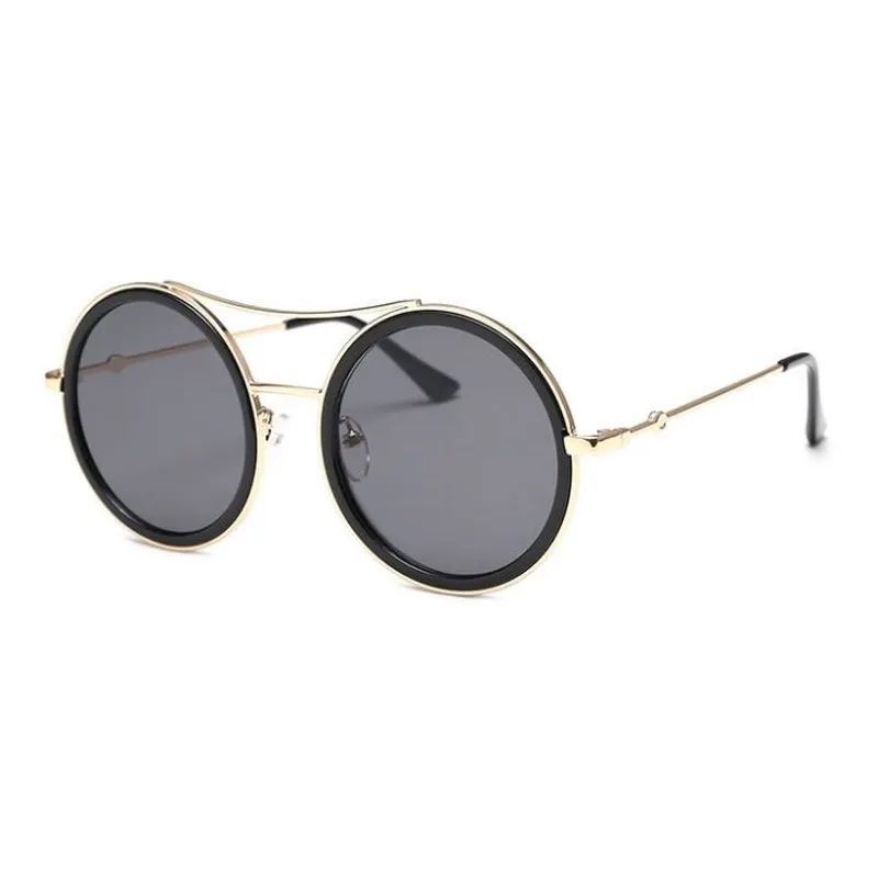 Double Bridge Round Sunglasses