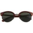 Eco- Friendly Wooden Glasses TAC Lens Luxury Round Mirror S Polarized Sunglasses