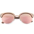 Eco- Friendly Wooden Glasses TAC Lens Luxury Round Mirror S Polarized Sunglasses