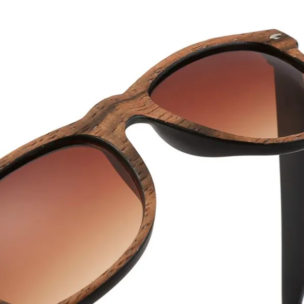 Fake Wood Polarized Sunglasses