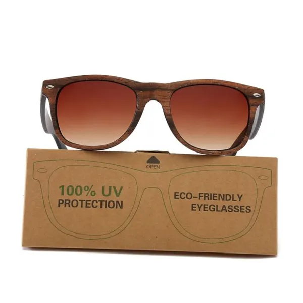 Fake Wood Polarized Sunglasses
