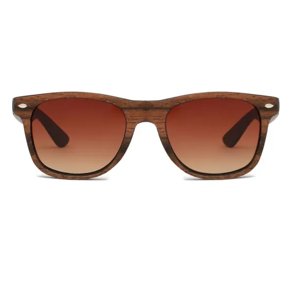 Fake Wood Polarized Sunglasses