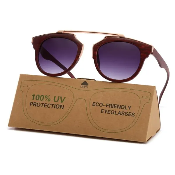 Fake Wood Sunglasses