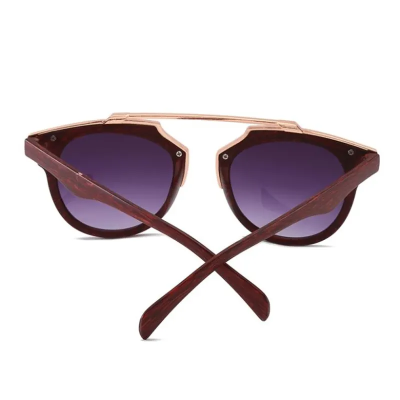 Fake Wood Sunglasses