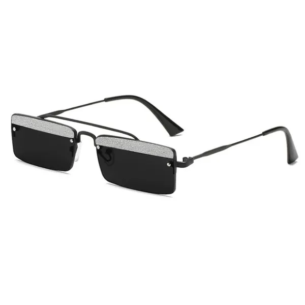 Fashion Shiny Diamond Square Sunglasses