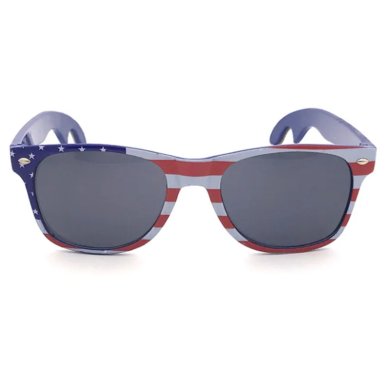 Flag Printing Sunglasses With Bottle Opener