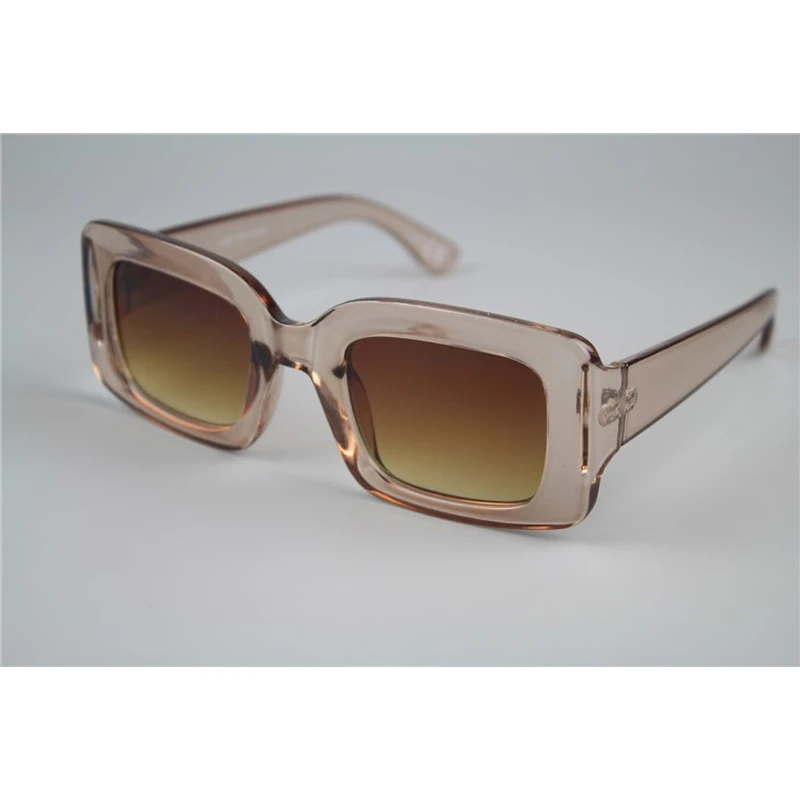 Flat Frame Big Arm Fashion Candy Color Sunglasses in 2021