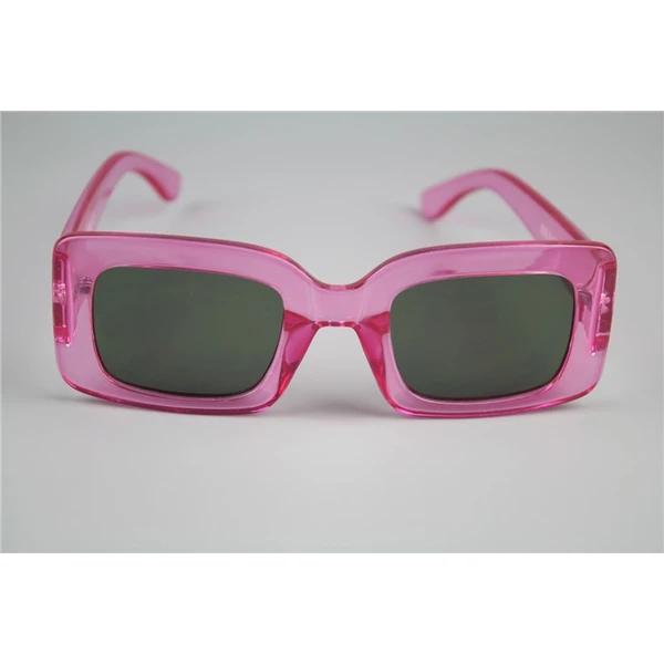 Flat Frame Big Arm Fashion Candy Color Sunglasses in 2021