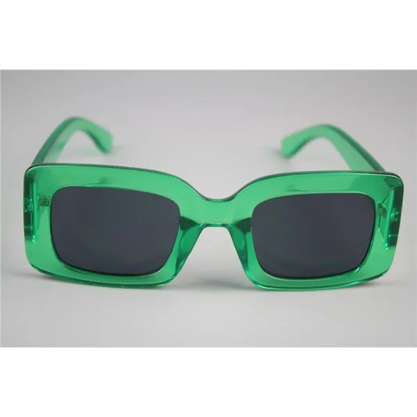 Flat Frame Big Arm Fashion Candy Color Sunglasses in 2021