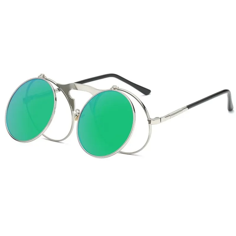 Flip Up Metal Punk Sunglasses