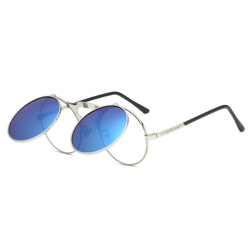 Flip Up Metal Punk Sunglasses