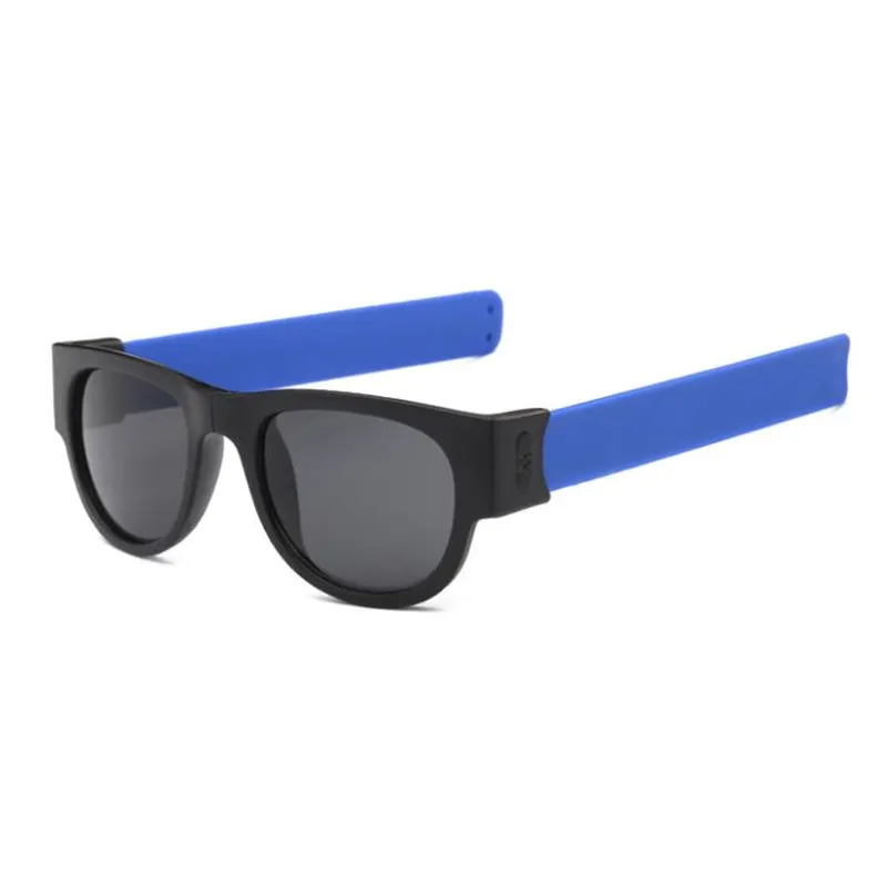 Foldable Slap Bracelet Plastic Sunglasses