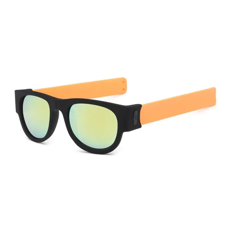 Foldable Slap Bracelet Plastic Sunglasses