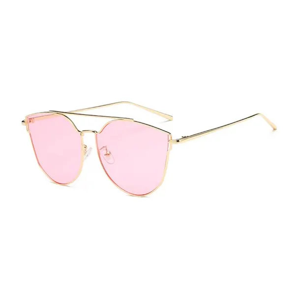 Gold Frame Cateye Sunglasses