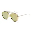 Gold Frame Round Metal Sunglasses