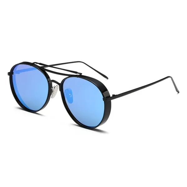 Gold Frame Round Metal Sunglasses