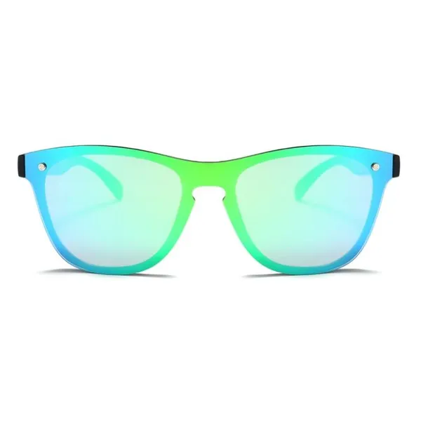 Green One-Piece Lens Fashion Sunglasses