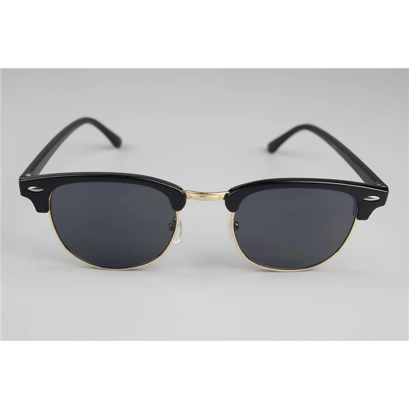 Half Metal Frame Custom Wooden Sunglasses