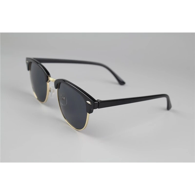 Half Metal Frame Custom Wooden Sunglasses