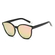 Ice Blue Lens Plastic Round Sunglasses