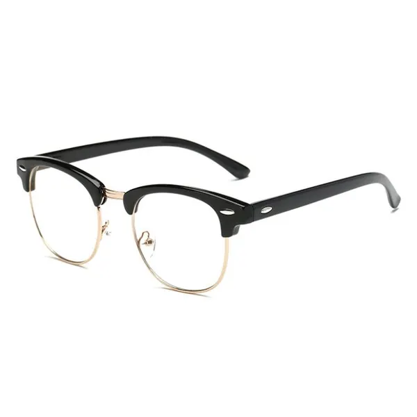 Leopard Half-Rim Eyeglasses Frame