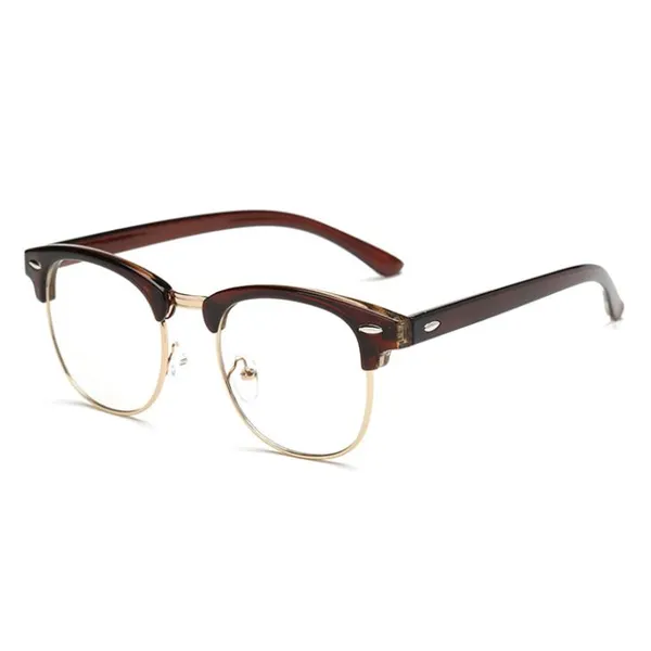 Leopard Half-Rim Eyeglasses Frame