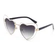 Love Heart Metal Sunglasses
