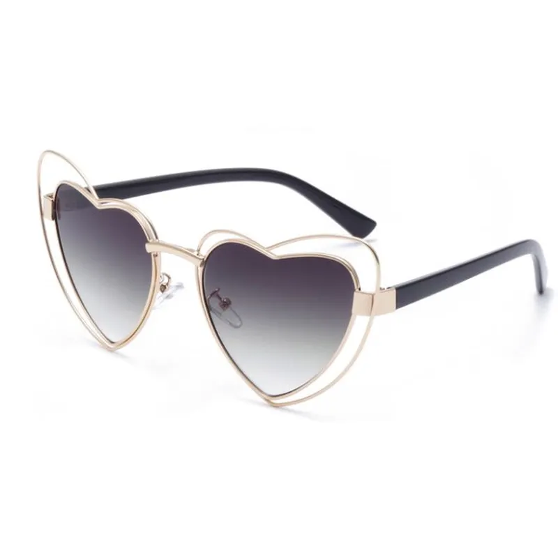 Love Heart Metal Sunglasses