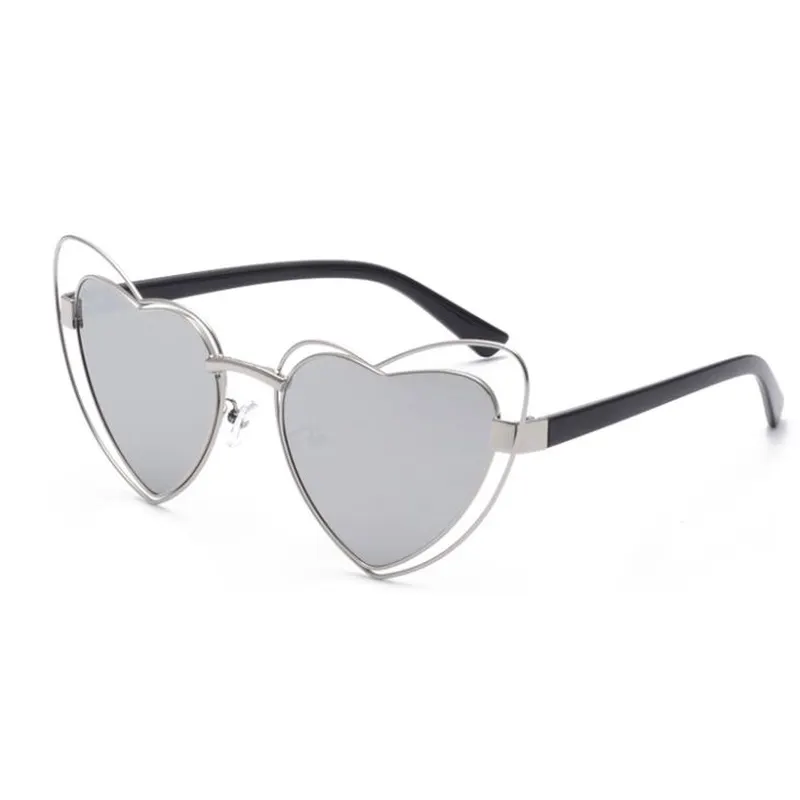 Love Heart Metal Sunglasses